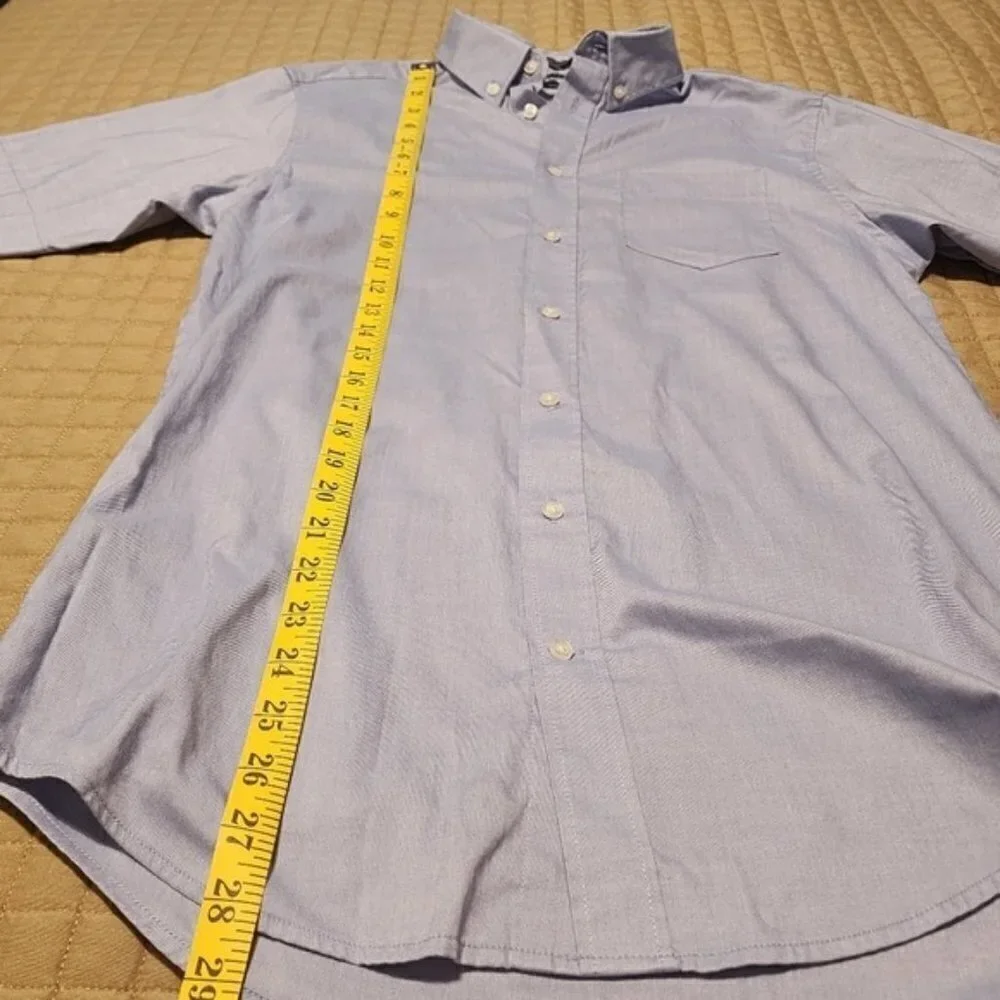 Nautica button down Oxford shirt sz XL 18-20 short sleeve blue